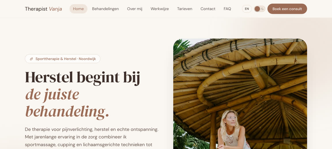 Website Therapist Vanja